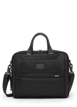TUMI Alpha Medium businesstas met 15 inch laptopvak Zwart - Deal
