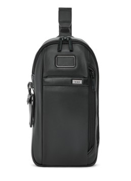 TUMI Sling crossbodytas van leer Zwart - Deal