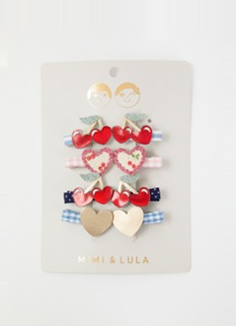 Mimi & Lula Cherries haarelastiekjes in 8-pack