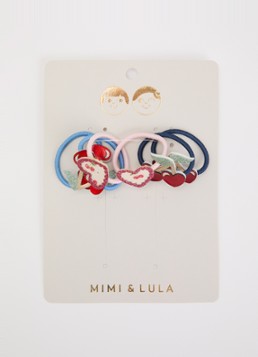 Mimi & Lula Cherries haarelastiekjes in 6-pack