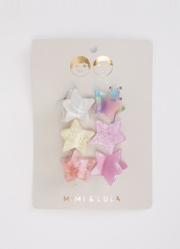 Mimi & Lula Meisjes Star Mini haarclip in set van 6