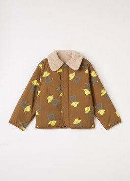 BOBO CHOSES Jongens Reversible jack van teddy in de kleur Bruin, maat: 6Y-7Y=116