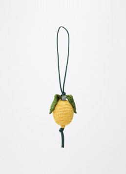 J.W. Anderson Dames Lemon tasbedel met leren details in de kleur Geel, maat: One Size