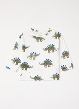 Play Up Jongens Longsleeve met print in de kleur Wit, maat: 18M=86