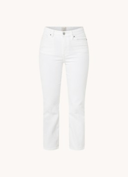 French Connection Dames Mid waist straight leg cropped jeans met gekleurde wassing in de kleur Wit