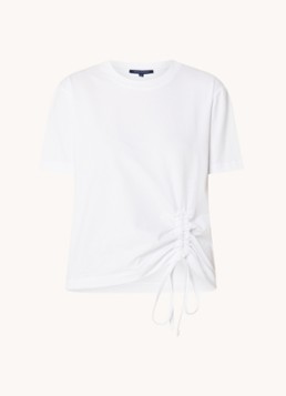French Connection Dames Rallie t-shirt met rijgdetail in de kleur Wit