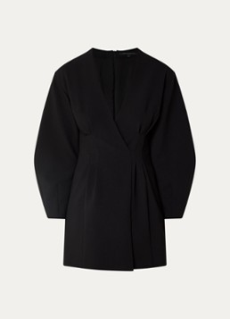 French Connection Dames Azra mini jurk met V-hals in de kleur Zwart
