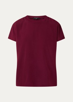 French Connection Dames T-shirt met ronde hals in de kleur Bordeauxrood