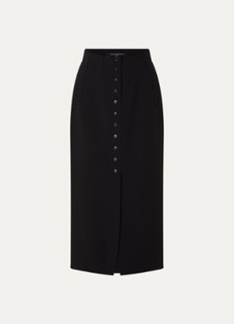 French Connection Dames Jaiden midi rok met steekzakken in de kleur Zwart