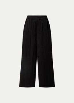 French Connection Dames Terry high waist wide fit pantalon in de kleur Zwart