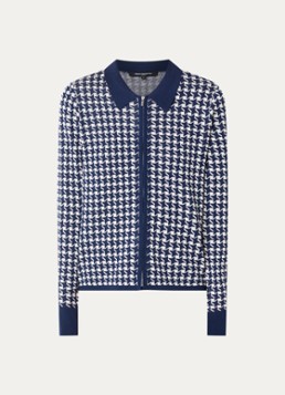 French Connection Dames Gloria vest met print in de kleur Donkerblauw