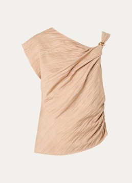 French Connection Dames Novie top met asymmetrische hals in de kleur Donkerbeige