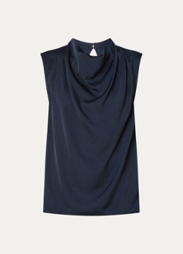 French Connection Dames Damasco mouwloze top in de kleur Donkerblauw