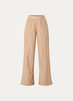 French Connection Dames Novie high waist wide fit broek met steekzakken in de kleur Donkerbeige