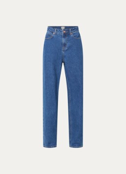 French Connection Dames Elliot high waist straight leg jeans met medium wassing in de kleur Indigo
