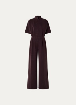 French Connection Dames Wren loose fit jumpsuit met steekzakken in de kleur Aubergine