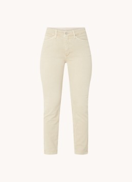 MAC Jeans Dames Dream Chic mid waist slim fit jeans met gekleurde wassing in de kleur Beige
