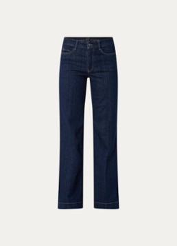MAC Jeans Dames Dream high waist wide leg jeans met steekzakken in de kleur Donkerblauw