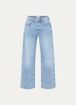 MAC Jeans Dames Ohio high waist balloon fit jeans met lichte wassing in de kleur Indigo
