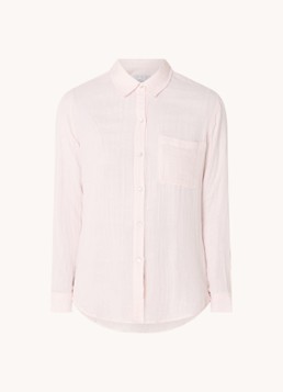 Rails Dames Ellis blouse van katoen met borstzak in de kleur Lichtroze