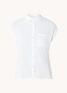 Rails Dames Whitney blouse van katoen met borstzak in de kleur Wit