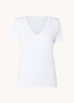 Rails Dames T-shirt van katoen met stretch in de kleur Wit