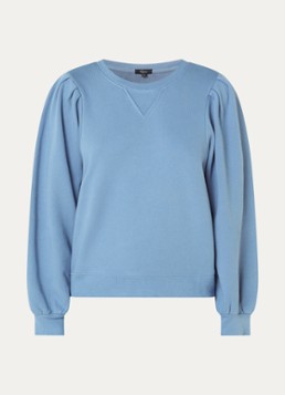 Rails Dames Tiffany sweater met pofmouw in de kleur Staalblauw