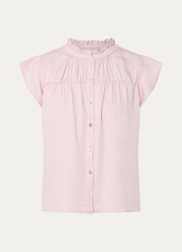 Rails Dames Ruthie blouse met ruches in de kleur Oudroze