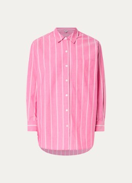 Rails Dames Elsa blouse met borstzak en streepprint in de kleur Roze