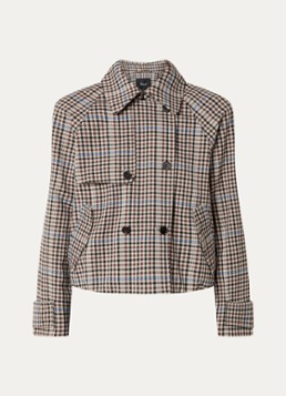 Rails Dames Jett jack met ruitdessin in de kleur Bruin