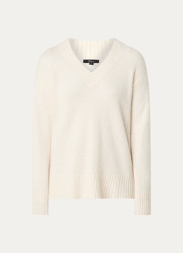 Rails Dames Gisella fijngebreide trui in kasjmierblend in de kleur Creme