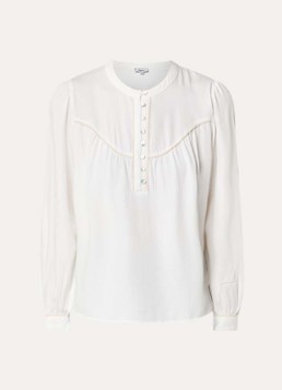 Rails Dames Sunna tuniek met opstaande kraag in de kleur Gebroken wit