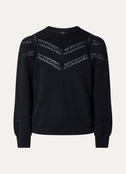 Rails Dames Isles sweater met broderie in de kleur Zwart