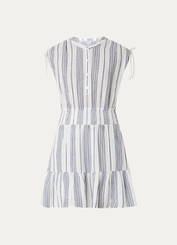 Rails Dames Samina mini tuniekjurk met smockwerk in de kleur Wit