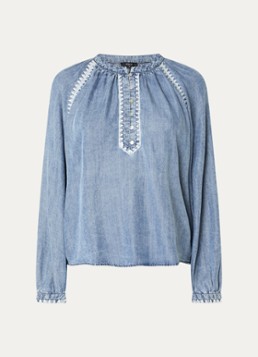 Rails Dames Tali tuniek van chambray in de kleur Blauw