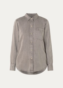 Rails Dames Atticus blouse met borstzak in de kleur Lichtbruin