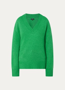 Rails Dames Gisella grofgebreide trui in kasjmierblend in de kleur Groen
