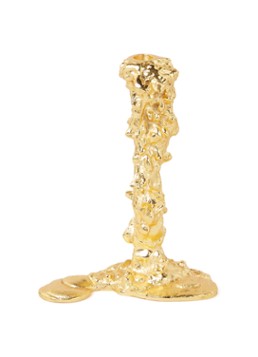 POLSPOTTEN Drip kandelaar 24 cm Goud - Deal