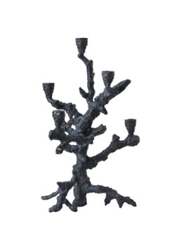 POLSPOTTEN Apple Tree kandelaar 53 cm Donkergrijs - Deal