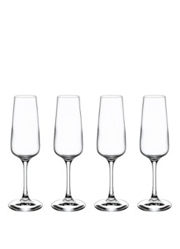 Villeroy & Boch Ovid champagneglas 25 cl set van 4 Transparant - Deal