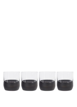 Villeroy & Boch Manufacture Rock shotglas 4 cl set van 4 Zwart - Deal