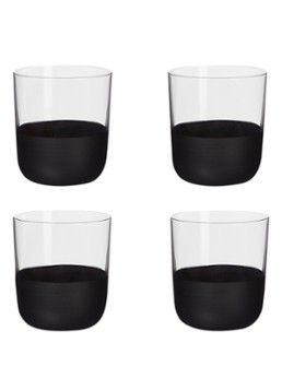 Villeroy & Boch Manufacture Rock whiskyglas 25 cl set van 4 Transparant