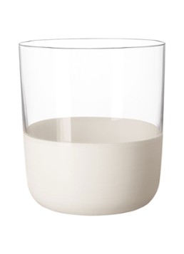 Villeroy & Boch Manufacture Rock blanc whiskeyglas set van 4 Transparant