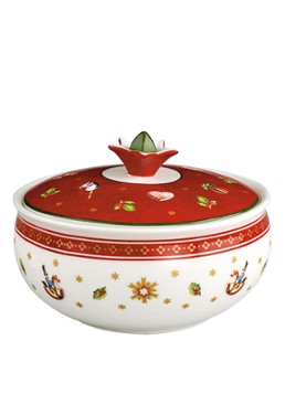 Villeroy & Boch Toy's Delight Kerst suikerpot 13 cm Steenrood - Deal