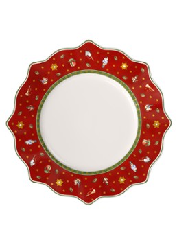 Villeroy & Boch Toy's Delight Kerst onderbord 31 cm Steenrood - Deal