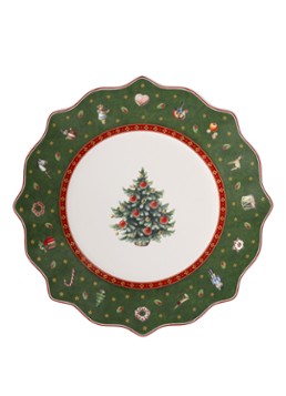 Villeroy & Boch Toy's Delight Kerst ontbijtbord 24 cm Groen - Deal