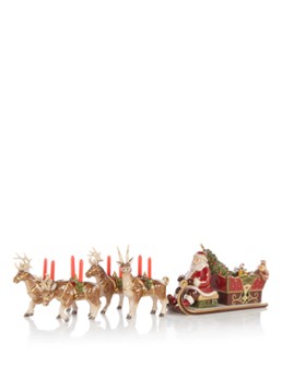 Villeroy & Boch Christmas Toy's Memory Kerst arreslee met speeldoos Steenrood - Deal