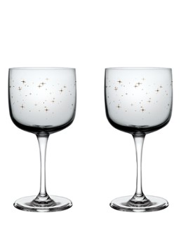 Villeroy & Boch Winter Glow witte wijnglas 27 cl set van 2 Lichtgrijs - Deal