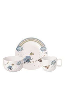 Villeroy & Boch Walk Like an Elephant Kinderserviesset 3-delig Gebroken wit - Deal