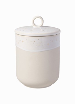 Villeroy & Boch Winter Glow opbergpot ø12 x 18,5 cm Beige - Deal